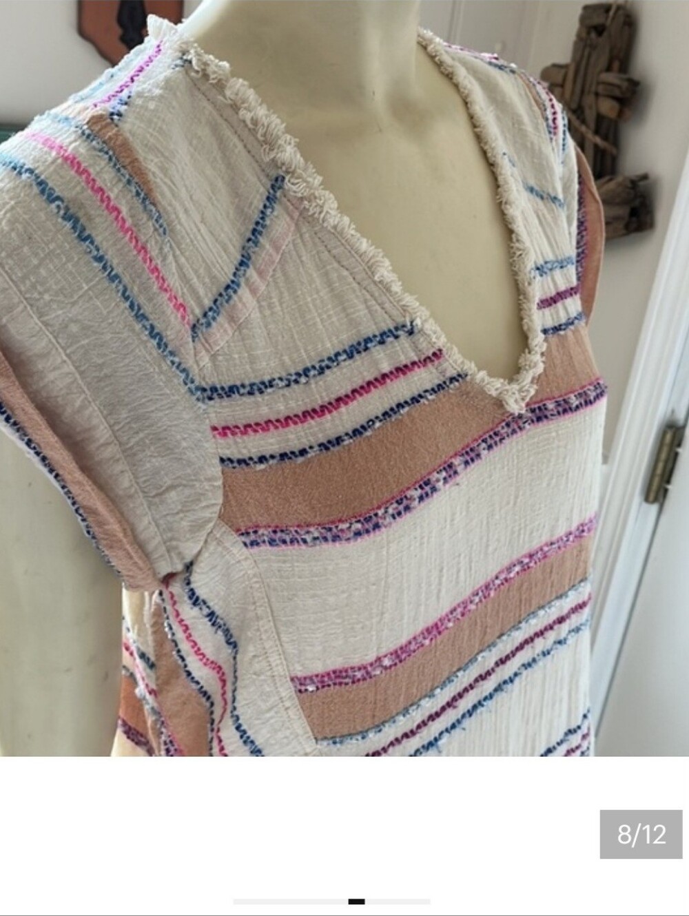 Anthropologie Holding Horses Elira Striped Dress Bohemian Women's Medium M EUC - Picture 10 of 16